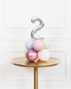 Tabletop - Foil number on balloon base
