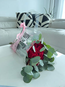 Roses in a Custom Bag