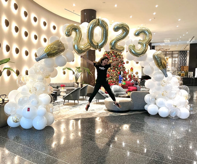 New Year Champagne Arch