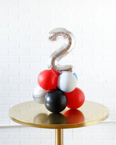 Tabletop - Foil number on balloon base