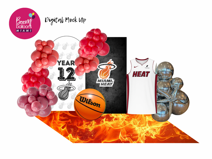 Heat Year 12. Large custom package decor.