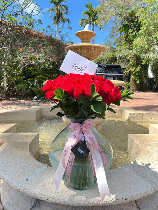 Roses in a vase