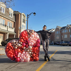 Cute Heart Balloon Mosaic