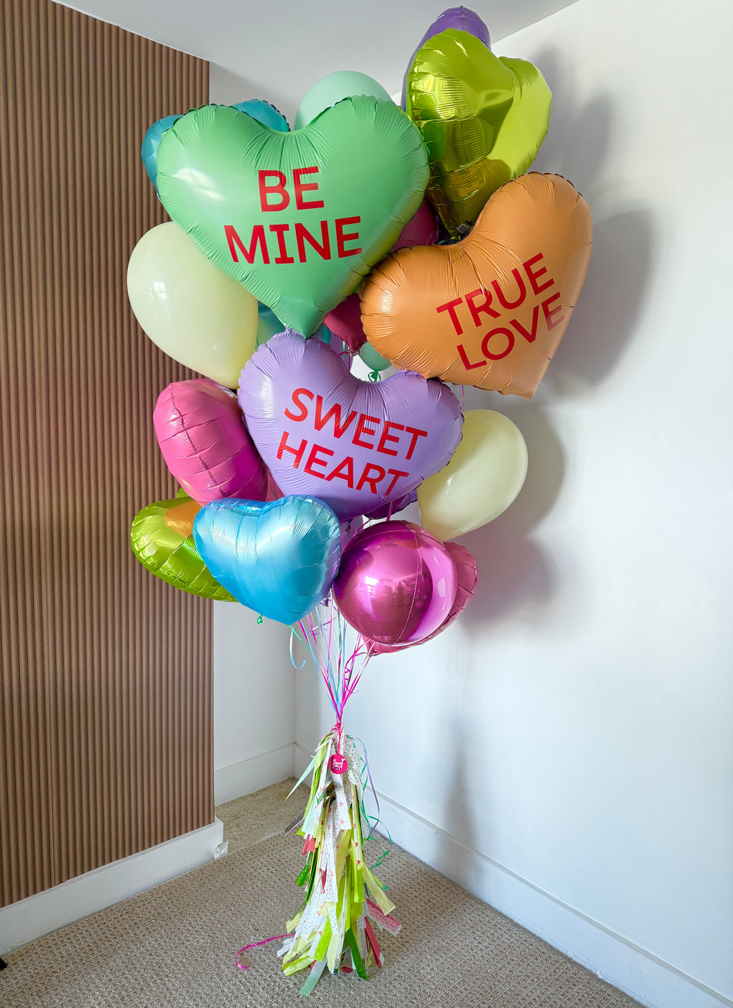 Lovely candy heart bunch