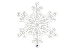 38'' clear snowflake balloon