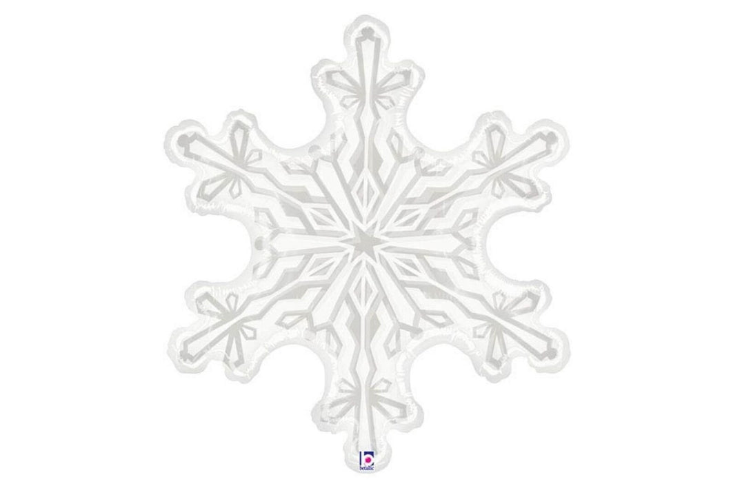 38'' clear snowflake balloon