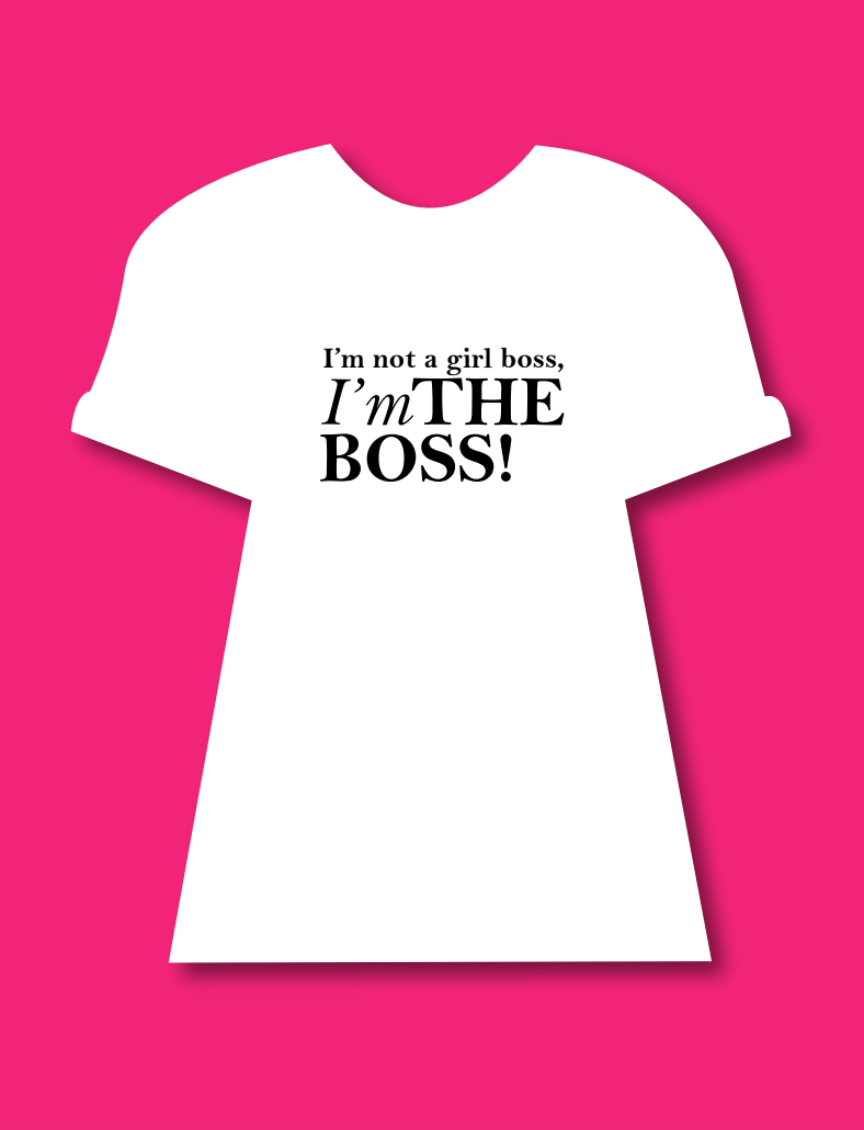 t shirt girl boss