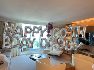Oversized online letter balloons