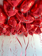 Load image into Gallery viewer, Free float hearts (Approx. 15 foil balloons per bundle)