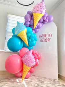 Ice Cream Party Backdrop
