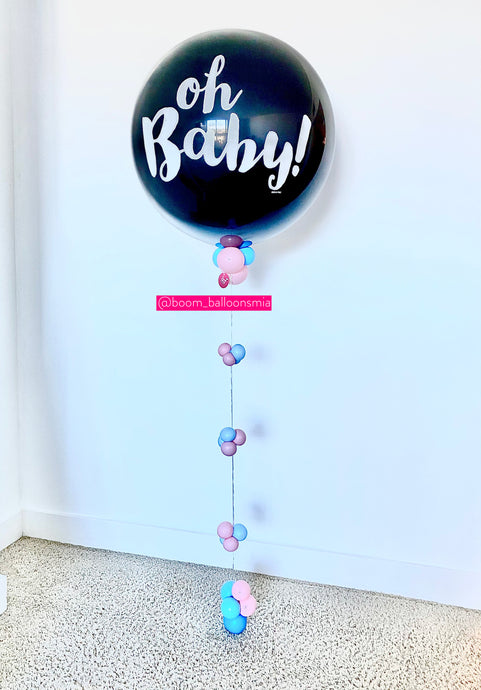 Gender Reveal Balloon with tassel
