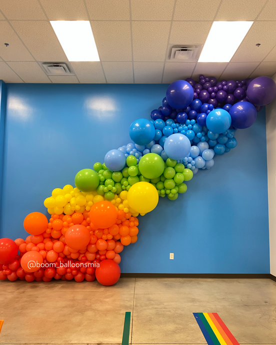 Rainbow Waterfall Wall